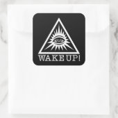 Alle sehenden Augenaufkleber Quadratischer Aufkleber (Tasche)