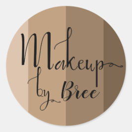 Alle Shades Foundation Skin Make up Artist Runder Aufkleber