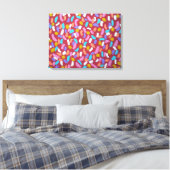 Alle Shooting Stars Farbenfrohe Abstrakte Kunst Pr Leinwanddruck (Insitu (Schlafzimmer))