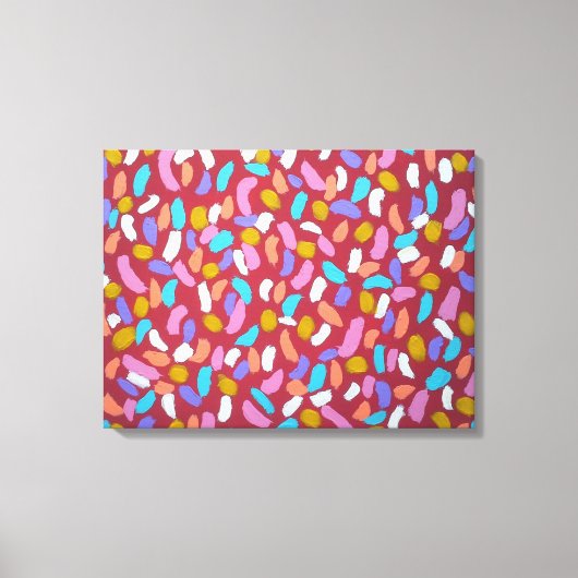 Alle Shooting Stars Farbenfrohe Abstrakte Kunst Pr Leinwanddruck (Vorderseite)