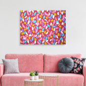 Alle Shooting Stars Farbenfrohe Abstrakte Kunst Pr Leinwanddruck (Insitu (Wohnzimmer))