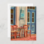 Alle sind gut, griechische Café-Menü-Postkarte Ankündigungspostkarte (Vorne/Hinten)