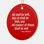 Alle sind gut keramik ornament (Links)