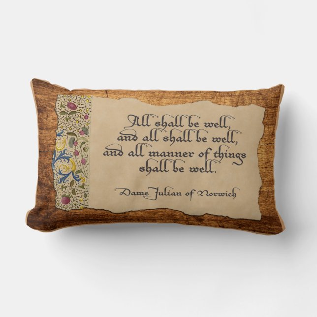 Alle sind gut lendenkissen (Vorderseite)