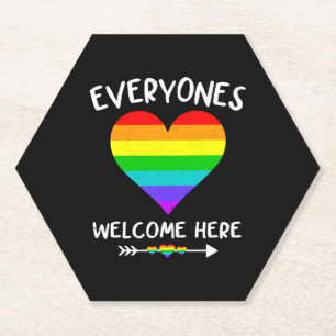 Alle sind hier willkommen, der lgbtq-Stolz Ally Lg Untersetzer