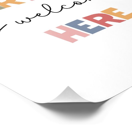 Alle sind hier willkommen fotodruck (Ecke)