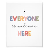 Alle sind hier willkommen fotodruck (Vorne)