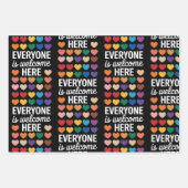 Alle sind hier willkommen. geschenkpapier set (Vorderseite)