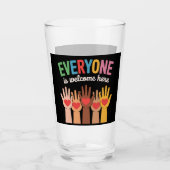 Alle sind hier willkommen glas (Vorderseite)