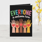 Alle sind hier willkommen karte (Gelbe Blume)