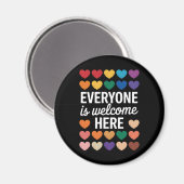 Alle sind hier willkommen. magnet (Vorderseite/Rückseite)