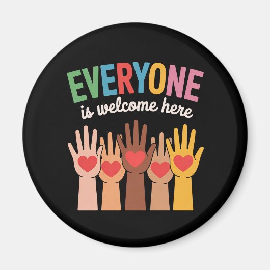 Alle sind hier willkommen magnet (Vorne)