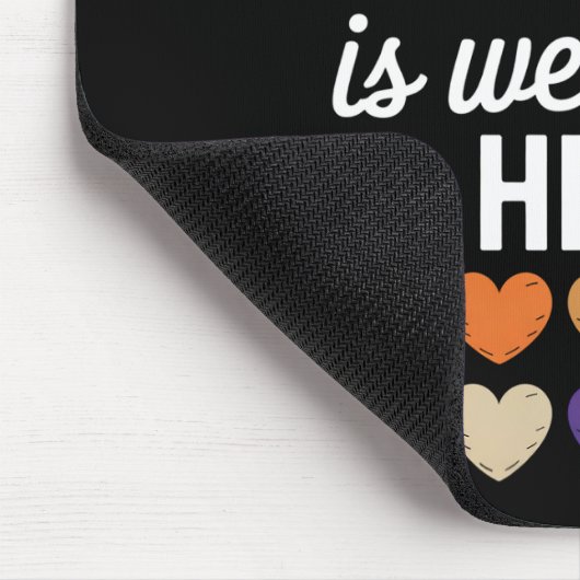 Alle sind hier willkommen. mousepad (Ecke)