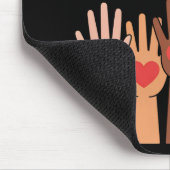 Alle sind hier willkommen mousepad (Ecke)