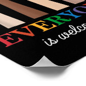 Alle sind hier willkommen Rainbow 1 Poster (Ecke)