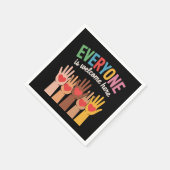 Alle sind hier willkommen serviette (Ecke)