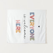 Alle sind hier willkommen wandteppich (Vorderseite (Horizontal))