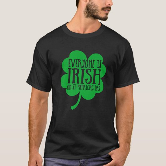 Alle sind irisch am St Patricks Day Patrick Graph T-Shirt (Vorderseite)