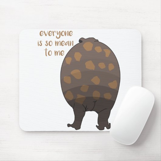 Alle sind so gemein zu mir Funny Kawaii Frog Meme Mousepad (Mit Mouse)