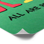 Alle sind Wertvoll. Poster (Ecke)