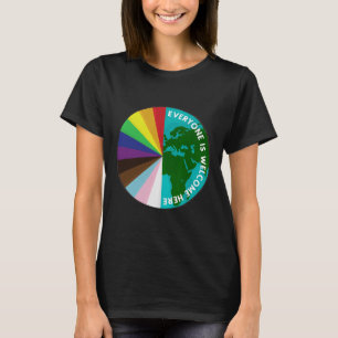 Alle sind willkommen hier LGBTQ ALLE MENSCHENRECHT T-Shirt