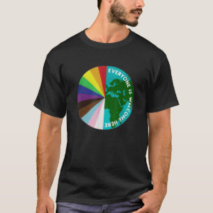 Alle sind willkommen hier LGBTQ ALLE MENSCHENRECHT T-Shirt