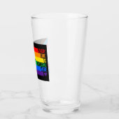 Alle sind willkommen hier (Progress-Pride-Flag) Glas (Links)