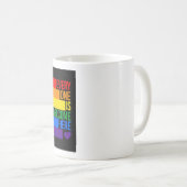 Alle sind willkommen hier (Progress-Pride-Flag) Kaffeetasse (VorderseiteRechts)