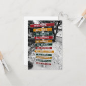 Alle sind willkommen karte (Vorderseite/Rückseite Beispiel)