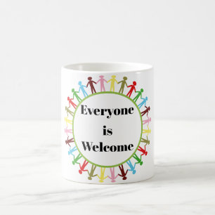 Alle sind willkommene Kaffee-Tasse Kaffeetasse