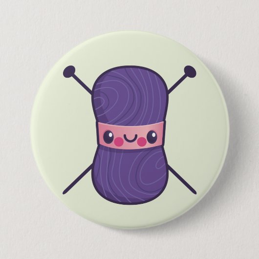 alle sind wir Strick Liebe Button (Vorderseite)