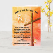 ALLE SITZEN SOWIE Christliches Halloween Karte (Gelbe Blume)