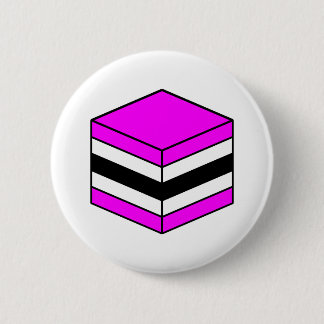Alle Sorten - Magenta, Weiß und Schwarz 02 Button