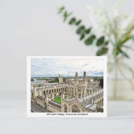 Alle Souls Uni, University of Oxford, England Postkarte (Stehend Vorderseite)