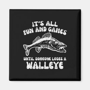 Alle Spiele, bis Walleye Funny Fishing Me Magnet