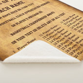 Alle Spielernamen auf Basketball-Coach Geschenkide Sherpadecke (3/4)