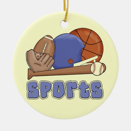 Alle Sport-T - Shirts und Geschenke Keramikornament (Vorne)