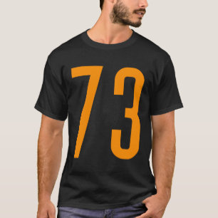 Alle Sportfan Lieblings-Orange Nummer 73 Jersey T-Shirt