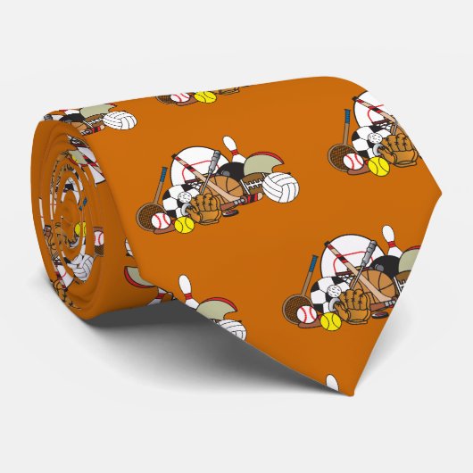 Alle Sporthallen Krawatte (Gerollt)