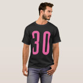 Alle Sportlüfter Favorit Pink Nummer 30 Jersey T-Shirt (Vorne ganz)