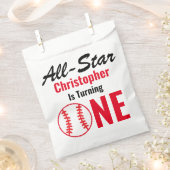 Alle Star Baseball 1. Geburtstag Geschenktütchen (Ausgeschnitten)