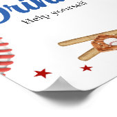 Alle Star Baseball Baby Dusche Getränke Poster (Ecke)