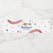 Alle Star Baseball Baby Dusche Wasserflaschenetikett (Einzelnes Label)