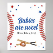 Alle Star Baseball Babys sind süß Poster (Vorne)