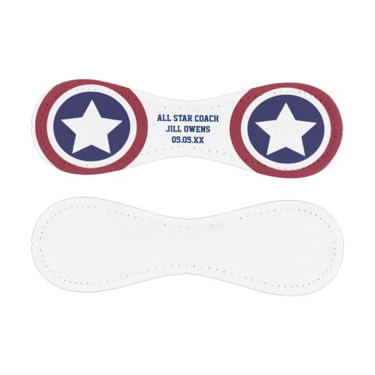 Alle Star Baseball Coach Danke Rot, Weiß, Blau (Paneele)