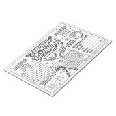 Alle Star Baseball Joint Birthday Colour Aktivität Notizblock (angewinkelt)