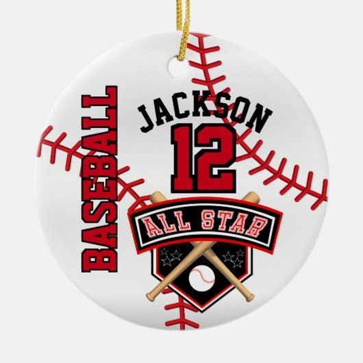 Alle Star Baseball ⚾ Keramik Ornament (Vorne)