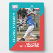 Alle Star Custom Baseball Card Foto behalten Fotoplatte (Vorderseite)