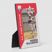 Alle Star Custom Baseball Card Foto behalten Plaqu Fotoplatte (Seite)