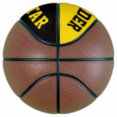 Alle Star Dayglow Gelb und Schwarz Basketball (Rechts)